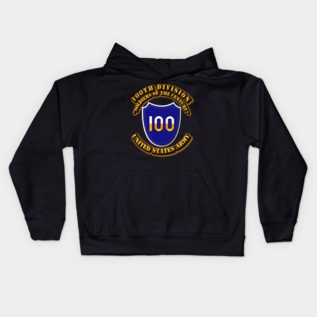 100th Division Kids Hoodie by twix123844